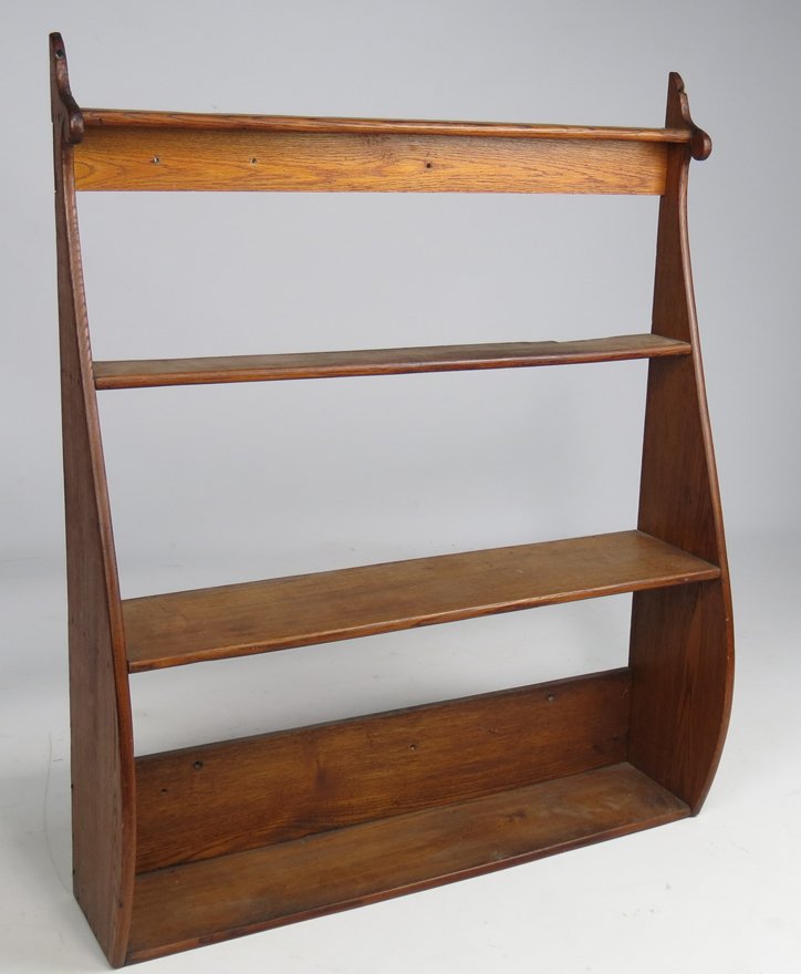 19TH C. WALNUT WHALEBACK SHELF (1 of 1)