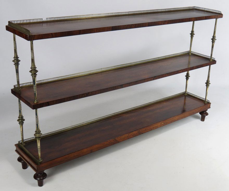 ENGLISH REGENCY ROSEWOOD ETAGERE (1 of 1)