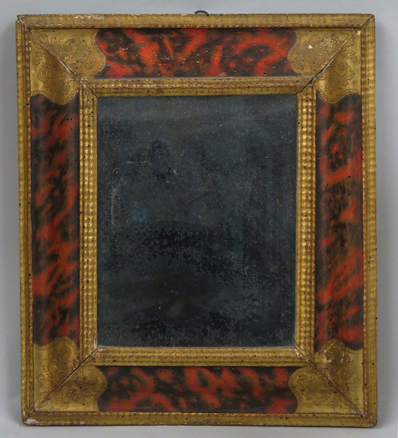 SMALL 18TH C. CONTINENTAL MIRROR (1 of 2)