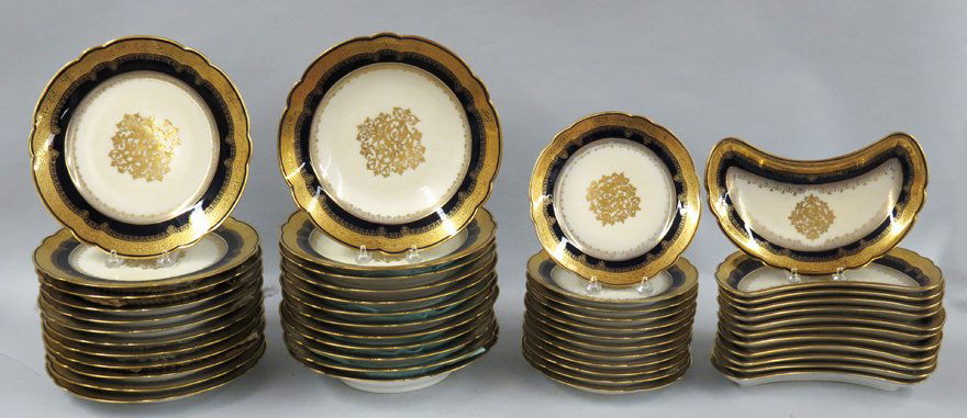 (on 48) 19TH C. FRENCH PORCELAIN DINNER WARE (1 of 2)