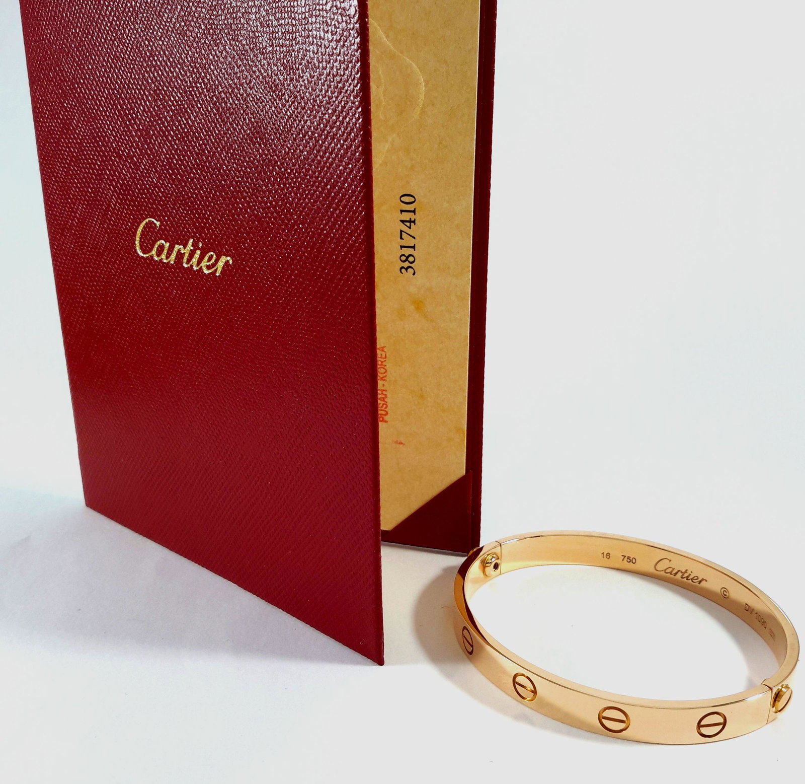 Cartier Love R/G Bracelet 16" (1 of 4)