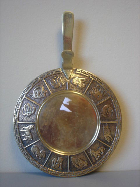 Vintage Chinese Bronze Calendar: Chinese Bronze Calendar Estimated 100 years old 14 1/2 inches Tall