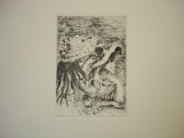 Pierre Auguste Renoir - Chapeau Epingle: Pierre Auguste Renoir "Chapeau Epingle" Posthumous Etching with Certificate of Authenticity (COA) It comes with a certificate of authenticity from the publisher. Artist Bio: Pierre-Auguste Renoir (184