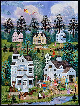 Jane Wooster Scott A ride through the county.: Jane Wooster Scott a ride through the county. size. 19 x 24.