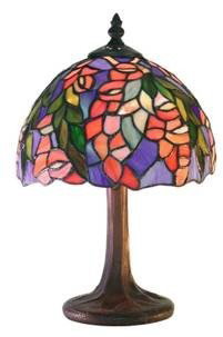 Tiffany 1 Light Delicate Floral Tiffany Table Bro: Manufacturer: Warehouse of Tiffanys Lighting Part Number: M23-SB21 Product Description: Delicate Floral Lighting Category: Table Lamp Finish: Bronze Switch: in-line Dimensions: 12" Height x 8" Width B