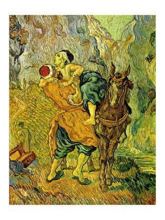 Vincent Van Gogh -The Good Samaritan: Vincent Van Gogh (1853 – 1890) was a Dutch post-Impressionist Master whose innovative artwork powerfully influenced modern Expressionism, Fauvism, and early abstraction. Astoundingly prolific, Van G