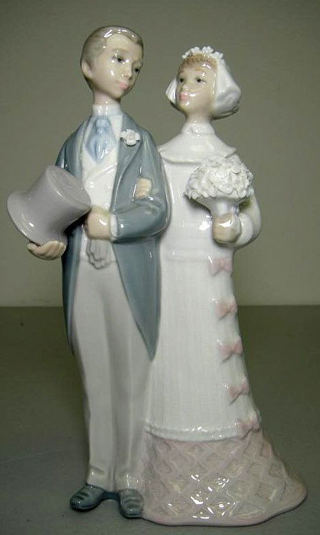 Lladro 4808 Wedding Bride Groom Cake Topper 61w Lladro 4808 Wedding Bride Groom Cake Topper