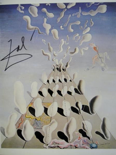 "DALI" OFFSET LITHOGRAPH: OFFSET LITHOGRAPH OF DALI WORK OF ART, SIGNED BY THE ARTIST "DALI" COMES WITH COA