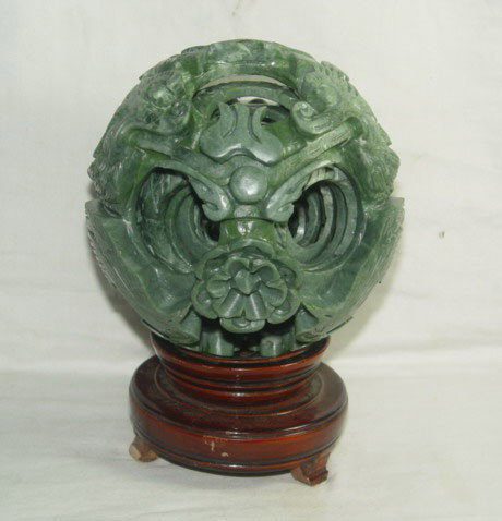 splendiferous Chinese jade flower magic Puzzle Ball: splendiferous Chinese jade flower magic Puzzle Ball w180