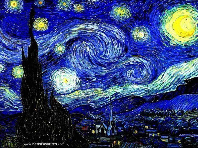 van gogh "Starry Night ": The Starry Night by Vincent van Gogh. Edition size.Open . size 12 x 14.