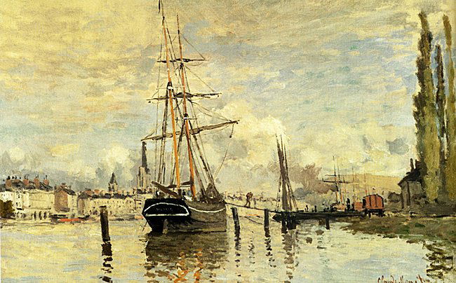 Monet The Seine at Rouen, 1872 - Giclee Print.: The Seine at Rouen, 1872 Monet The Seine at Rouen, 1872 - Giclee Print Comes with a certificate of authenticity. Comes unframed. In mint condition.