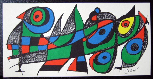 Joan Miró Sculptor - Japan Litho on Stone, Plate Si: Joan Miró Artwork Details Litografía firmada en plancha.