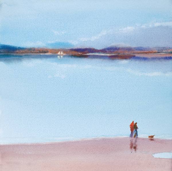 Ged Mitchell - Sunday Walk II: Medium: Giclee, Mounted Image Size: 12.00" x 12.00" Edition Size: 295