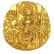 69H: Ancient 375AD Kushan Mayores Domos 22KT Gold Coin - 2