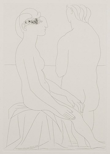 Picasso "Femme au Bain": "Femme au Bain" (Bloch 206, Baer 404.B.d) (S.V.78) Lithograph printed on Montval laid paper with Picasso watermark 10 7/8 x 7 3/4 inches 1934 (printed 1939)Comes with a certificate of authenticity. Co