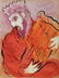 Marc Chagall "David and his Harp" Color Lithograph