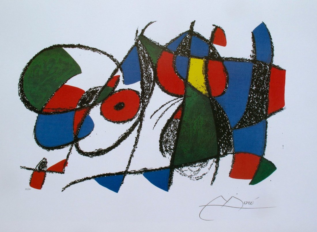 JOAN MIRO Signed Ltd Edition Lithograph VOL. II L: JOAN MIRO Signed Ltd Edition Lithograph VOL. II LITHO VIII. Joan Miro Original Lithograph VIII Art Print OFFICIAL Joan Miro Art Print Medium: Art Print Condition: New 12 5/8 x 19 1/4 OFFICIAL Joan Mir