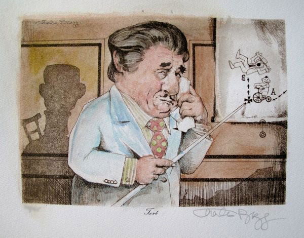 CHARLES BRAGG TORT HAND SIGNED COLOR: This Is A Charles Bragg Limited Edition Hand Water Colored Lithograph Titled "Tort". Medium: OFFSET Lithograph On Arches. Pencil Hand Signed And Numbered By Charles Bragg Himself. From An Edition Of 9