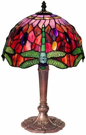 Tiffany 1 Light Delicate Floral Tiffany Table Bro: Manufacturer: Warehouse of Tiffanys Lighting Part Number: M23-SB21 Product Description: Delicate Floral Lighting Category: Table Lamp Finish: Bronze Switch: in-line Dimensions: 12" Height x 8" Width B