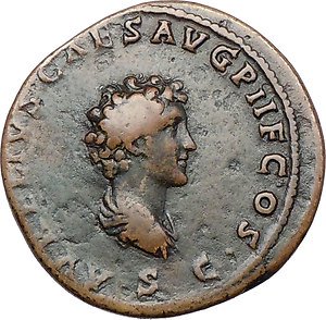 Antoninus Pius & Marcus Aurelius as Caesar Roman : Antoninus Pius & Marcus Aurelius as Caesar Roman Coin 161-180AB.SILVER