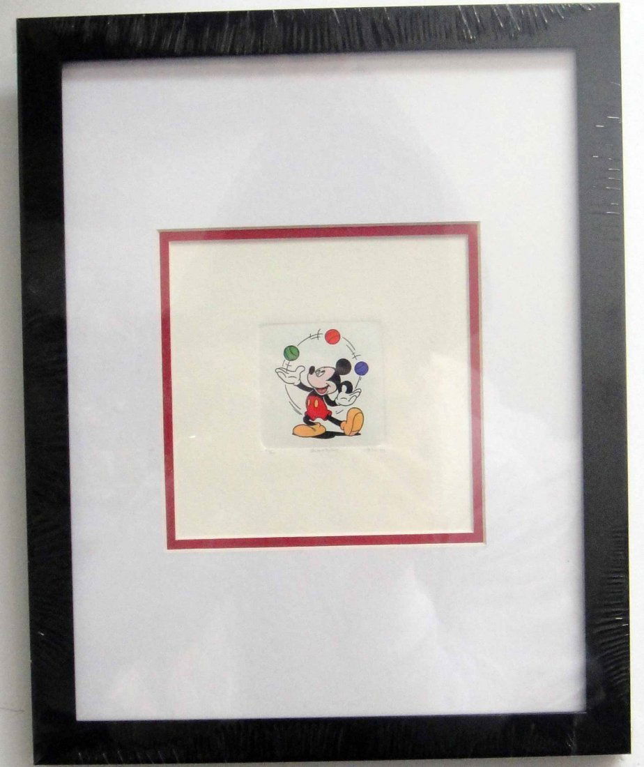 "Mickey Mouse" Special Edition Etching: Etching based on Designs by the Walt Disney Company.rnAll etchings are a Special Edition Limited to 500 and come with a Certificate of Authenticity.rnrnsize 14" x 14" framed