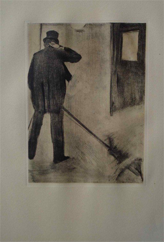 DEGAS : "The client" - rare ORIGINAL LITHOGRAPH: Size: 9"1/2 x 11"1/2 Title : un client Technic: etching and lithograph Year: 1938 Edition: rare limited edition allowed by the estate of Edgar Degas. This is the first and unique edition of those mono