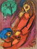 1WA: Marc Chagall "David and Absalom" Color Lithograph