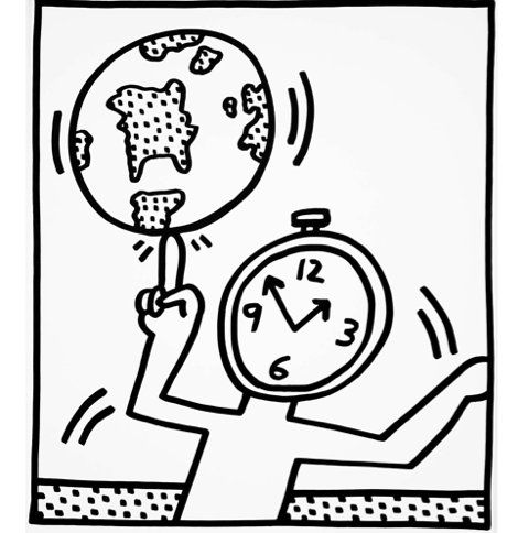 Keith Haring 'Untitled' lithograph.: Keith Haring 'Untitled' lithograph. Keith Haring Untitled Hamburg Kennedy Photographs date 1983 medium lithograph edition size 300 image size 14 1/2 x 13 inches description lithograph print ed. of 300