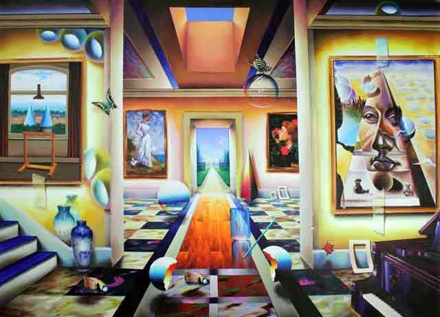 FERJO, Into the Garden, canvas 18" x 25": FERJO, Into the Garden, canvas 18" x 25" Artist: Ferjo (b. 1946) Title: Into the Garden Medium: Fine Art Giclee on Canvas Signature: signed by the Artist Limited Edition: 350 Image Size: Approximately