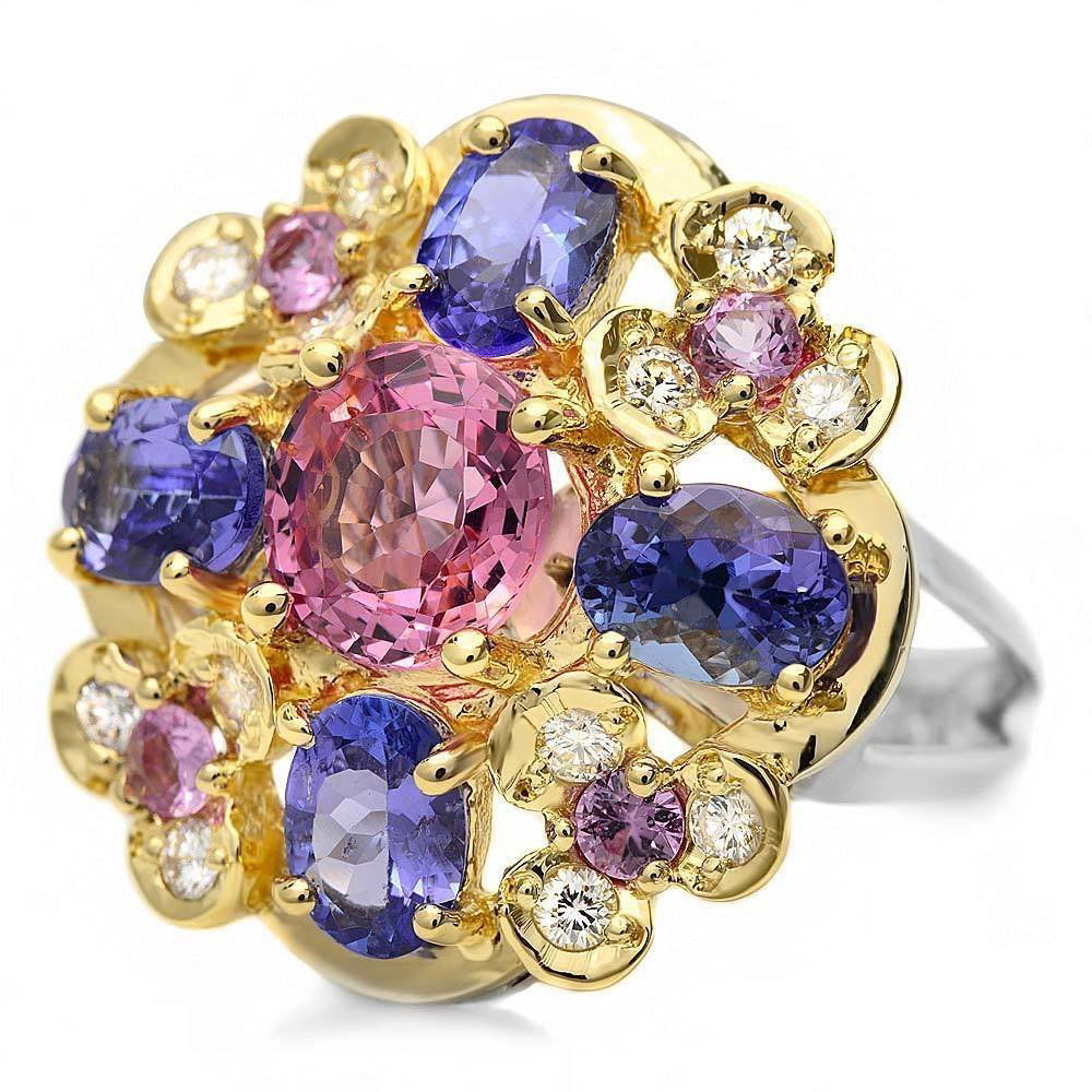 $7900 CERTIFIED 14K MULTI-TONE GOLD 2.00CT SPINEL: Please review the attached gemologist report for further relevant information