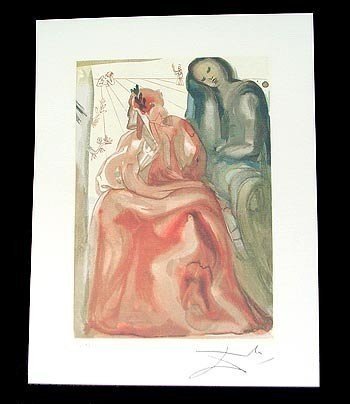 Salvador Dali - Reawakening of Dante LE Giclee.: Salvador Dali - Reawakening of Dante LE Giclee. size 14 x 10 in. with COA.