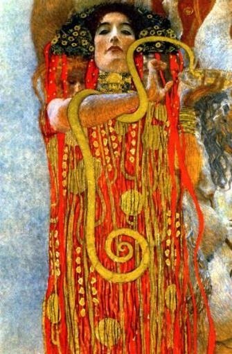 Gustav Klimt Hygeia . Giclee Print. Gustav Klimt H: Gustav Klimt Hygeia . Giclee Print Comes with a certificate of authenticity. Comes unframed. In mint condition. size 11 x 14 in.
