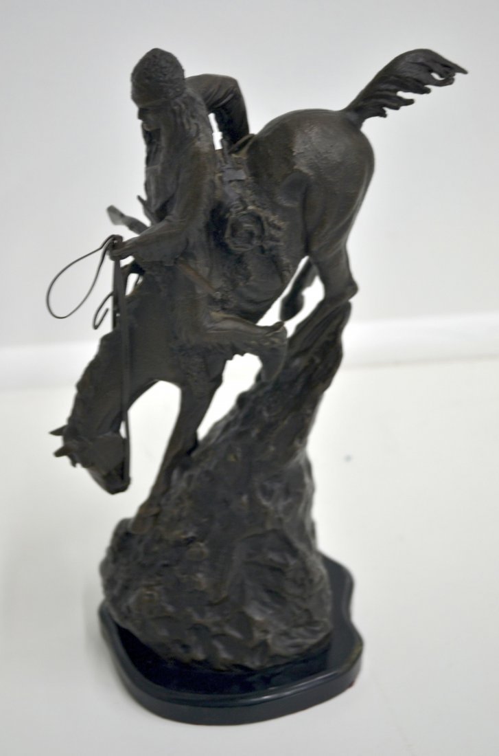 Remington Bronze The Mountain Man, 1903 .8"H x 6: Remington's "The Mountain Man, 1903 " bronze statue,Made with pride in the U.S.A. size . 8"H x 6"W .