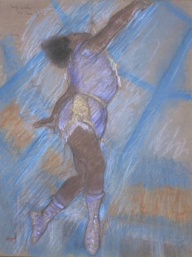 Edgar Degas "Miss La La" Giclee Print.: Miss Lala at the Cirque Fernando, Edgar Degas (born 1834) 1879.Comes with a certificate of authenticity. Comes unframed. In mint condition. size 11 x 14 in.