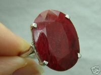Estate 40ct Genuine RUBY Sterling Silver Ring: Estate 40ct Genuine RUBY Sterling Silver Ring.