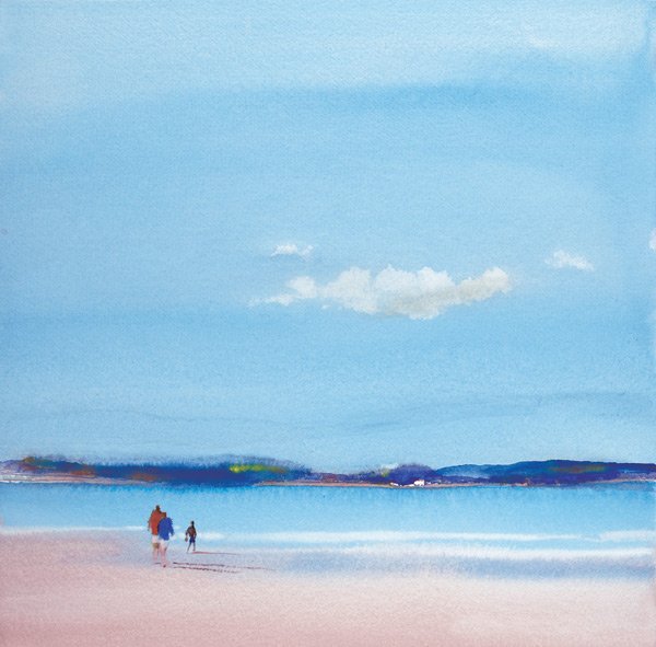 Ged Mitchell "Sunday Walk I" Hand signed.: Ged Mitchell "Sunday Walk I". Sunday Walk I Giclée. US Edition: 95. Image Size: 12.5" x 12.5" NUMBER Edition: 138 / 295.Comes with a certificate of authenticity. Comes unframed. In mint condition.GIC
