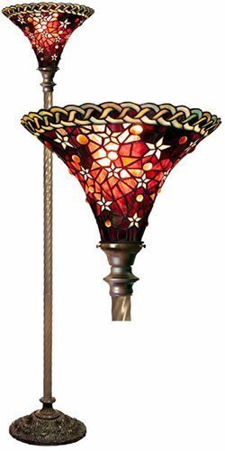 14C Warehouse of Tiffany Vintage Star Tiffany Torch: Warehouse of Tiffany 1 Light Vintage Star Tiffany Torchiere Bronze Finish. Manufacturer: Warehouse of Tiffanys Lighting Product Description: Vintage Star Torchiere Lighting Category: Floor Lamp & Torc