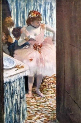 Edgar Degas "Dancer in their loge" Giclee on Paper: Edgar Degas Dancer in the Loge Art Print Poster - 12 x 16. with COA.