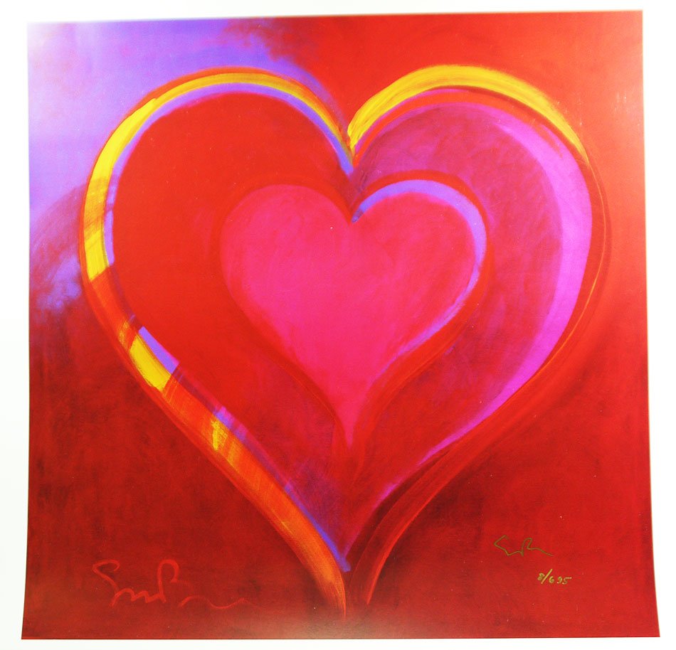 Simon Bull " When Your Love Surrounds Me VIII " Lithogr: Keith Haring " Untitiled 1983 " Lithograph , paper size 18.5 x 13 inches limited edition - 300