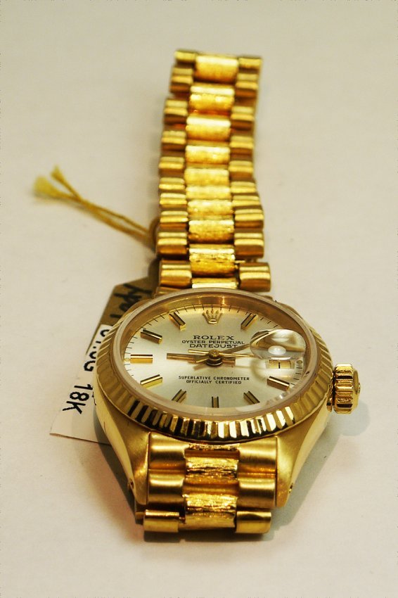 rolex datejust yellow face