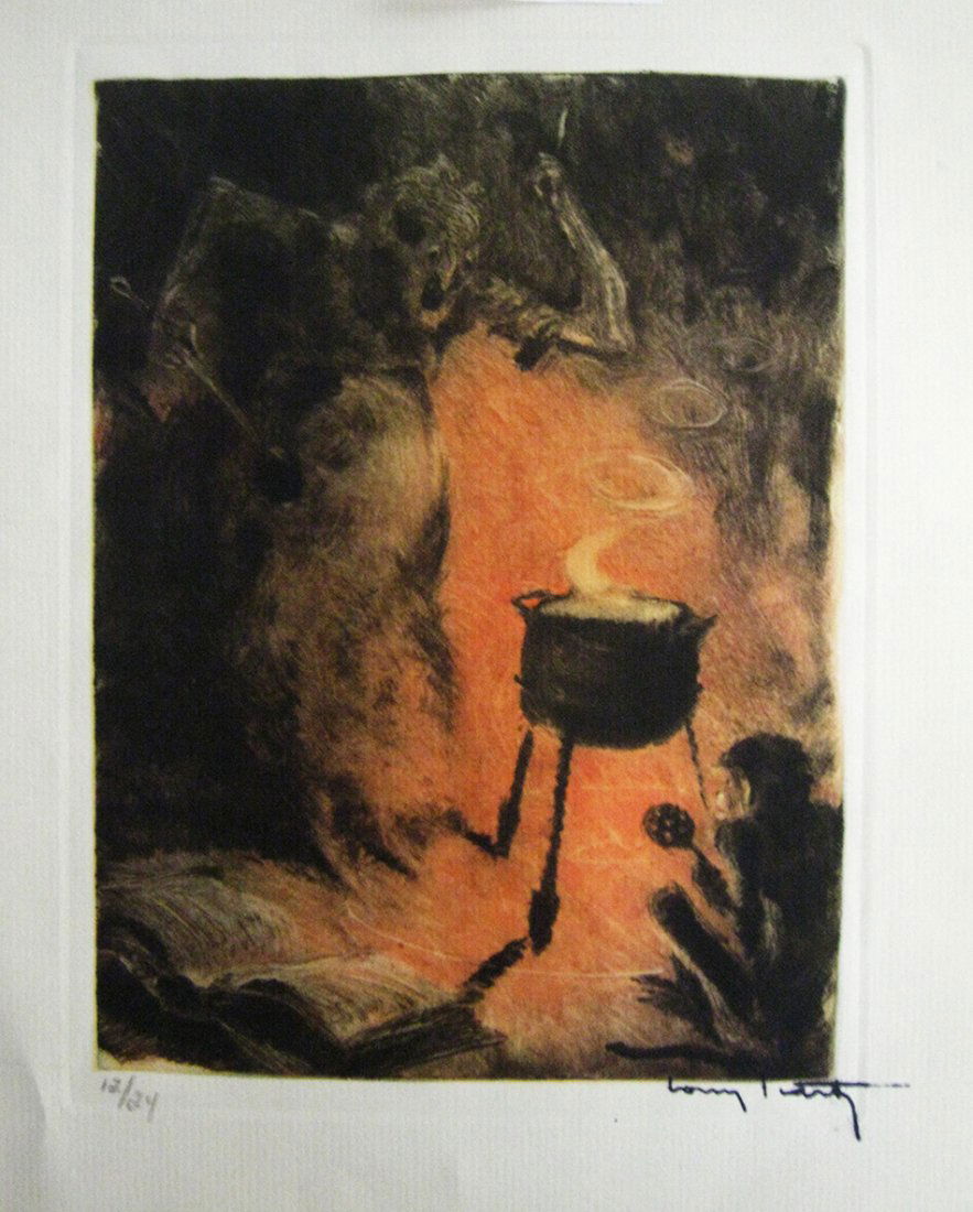 Louis Icart, Fuast: Louis Icart, Fuast year in 1928 the medium very rare original photogravavure on Verge de Hollande paper .This limited edition number 12 of 24 .paper sized 9.5 x 7.5 comes from unframed .In mint coditi