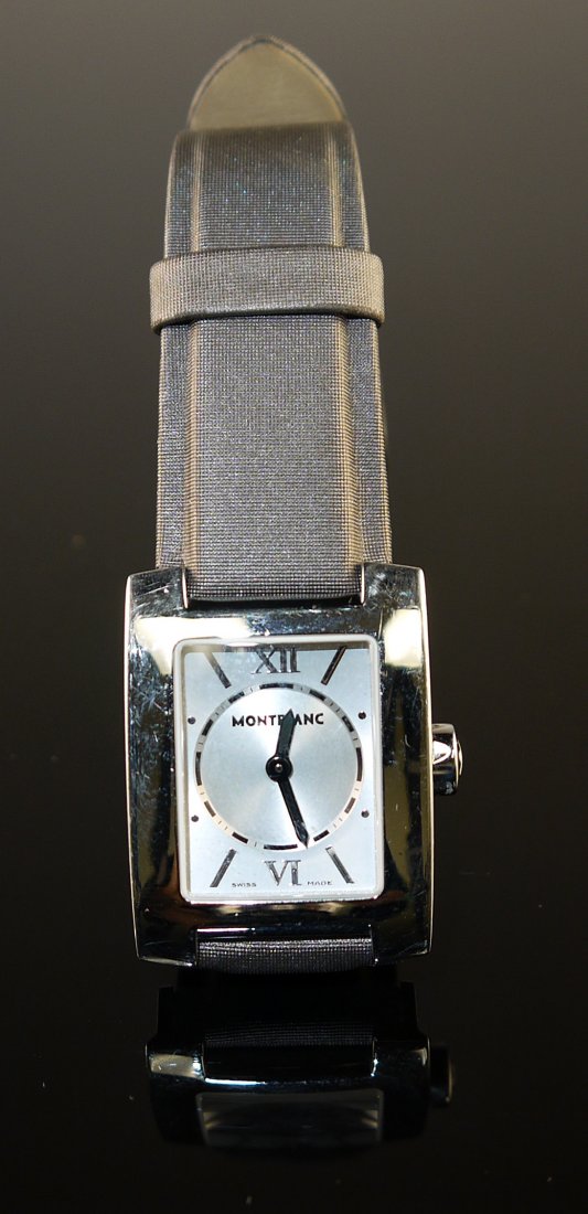 MONTBLANC Stainless Steel Watch: Montblanc Stainless Steel Watch Swiss Made W300