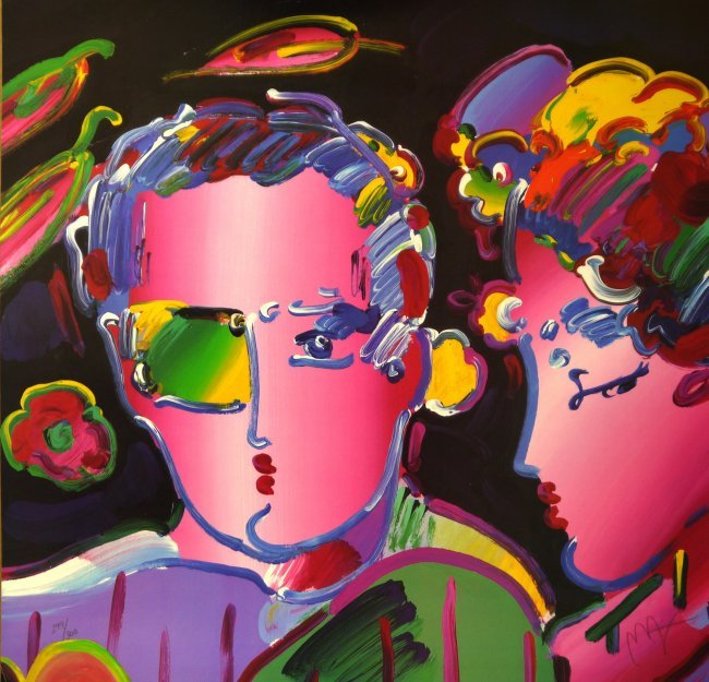 Peter Max "Untitled": Peter Max "Untitled" Lithograph size: 24" x 24" in Excellent Condition Signed and Numbered. W3801