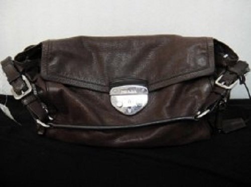 Authentic Prada Milano Distressed Brown Handbag