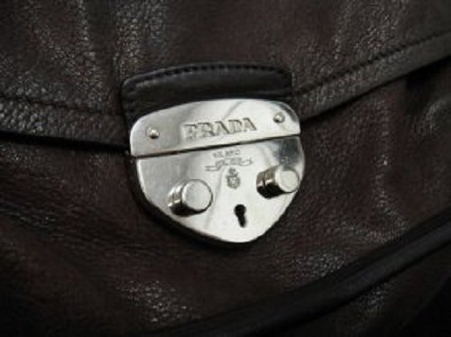Authentic Prada Milano Distressed Brown Handbag - 2