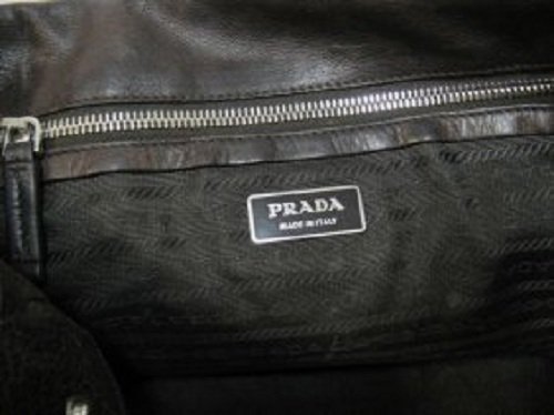 Authentic Prada Milano Distressed Brown Handbag - 4
