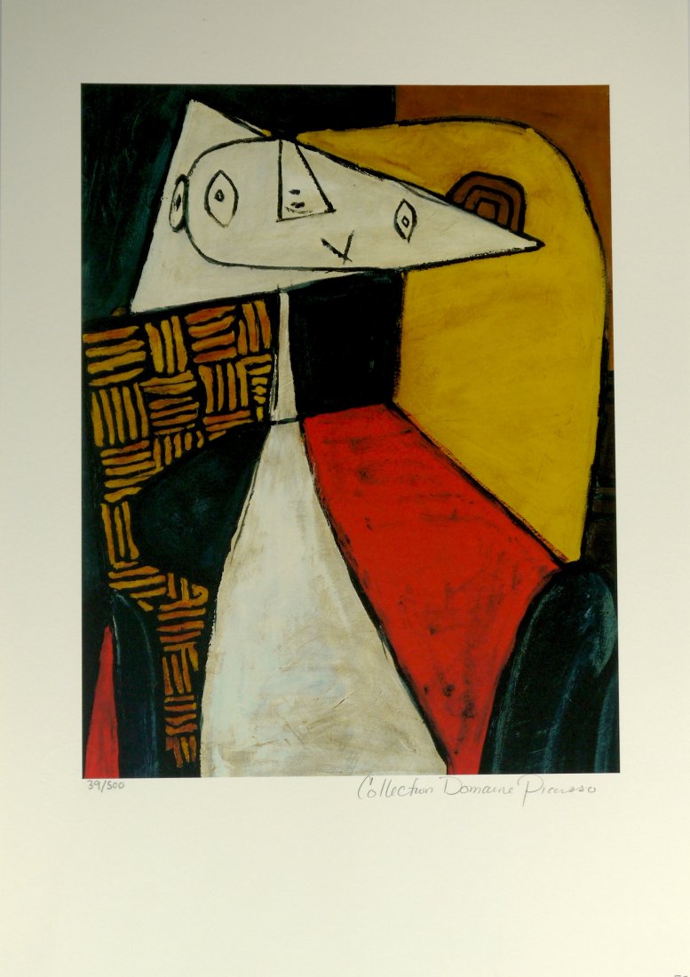 Pablo Picasso "Seated Woman" W30: Pablo Picasso "Seated Woman" Giclee Print Picasso Domaine Collection size: 20" x 13" comes with COA W30