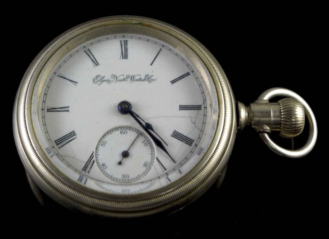 Antique Elgin National Watch Co Pocket Watch W210: Antique Elgin National Watch Co Pocket Watch W210