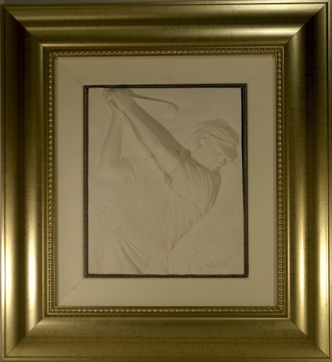 Bill Mack "Drive" (Framed) W2101: Bill Mack "Drive" Original Mixed Media Sculpture Hand Signed by Artist and Numbered. Image sized 10 x 12" Frame:21 x 22.75". Comes with COA W2101