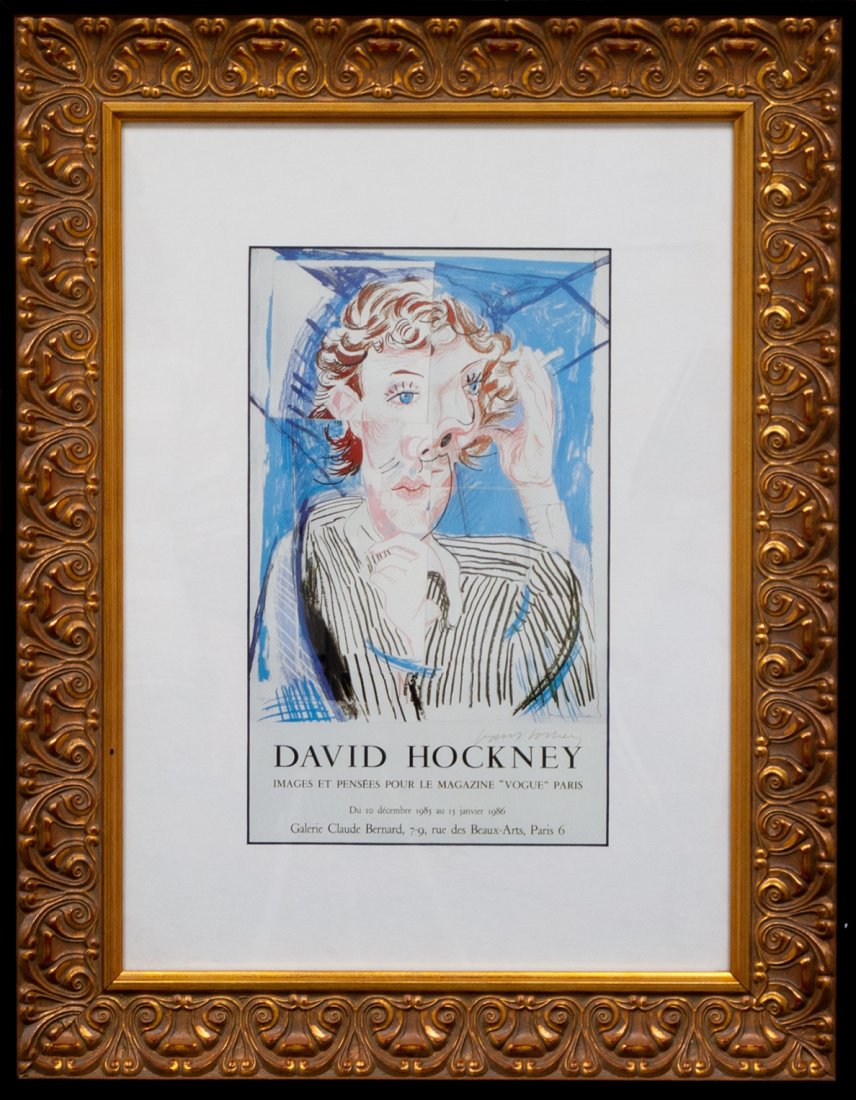 David Hockney "The Parade Poster, Musee Picasso"W275: David Hockney "The Parade Poster, Musee Picasso"Offset Lithographic Posters in Colors Frame Size: 18.5" x 24" Image Size: 8.75" x 13" Signed in Plate comes with COA. The frame has some scratches W275